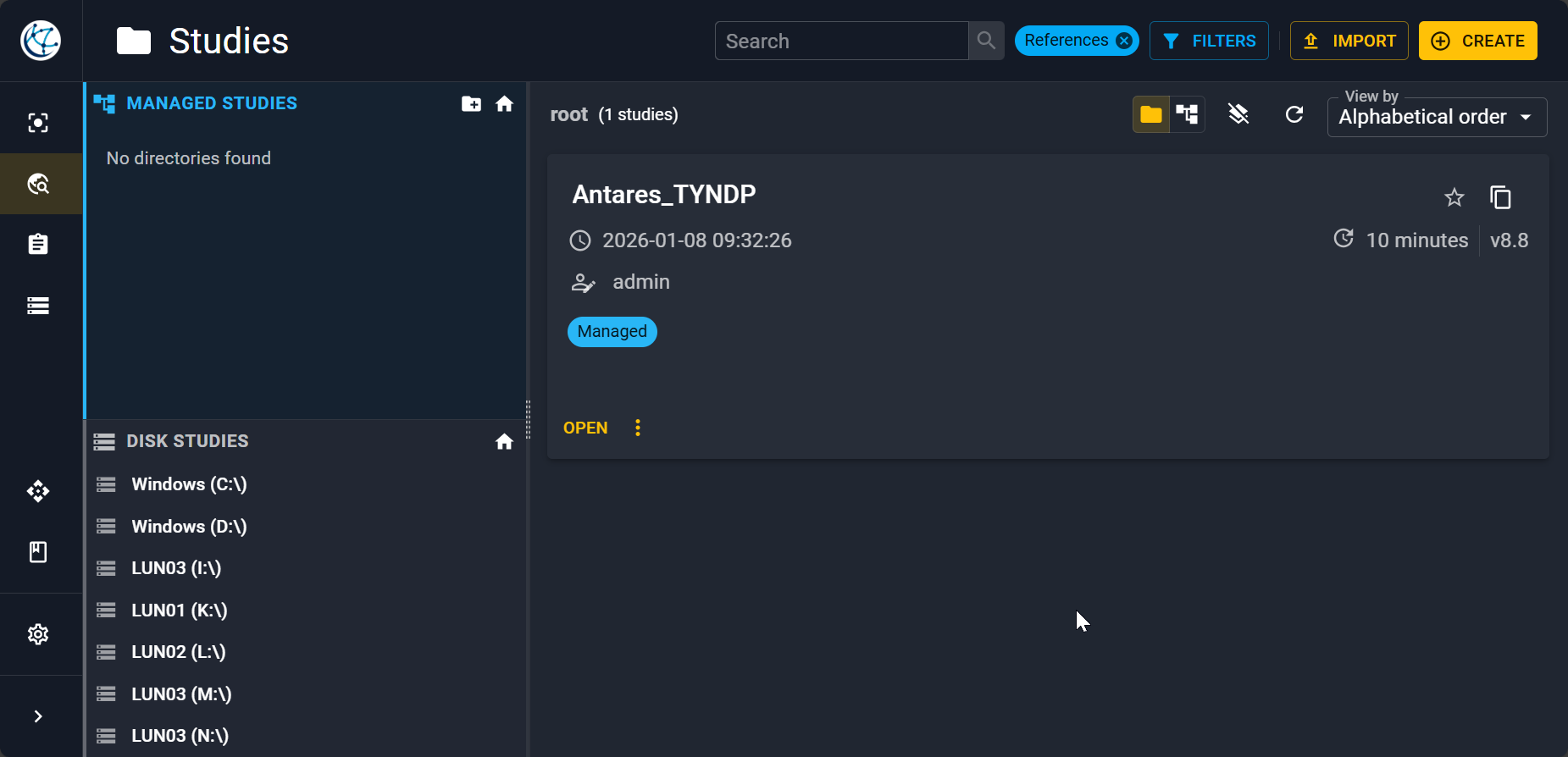 After importing Antares TYNDP